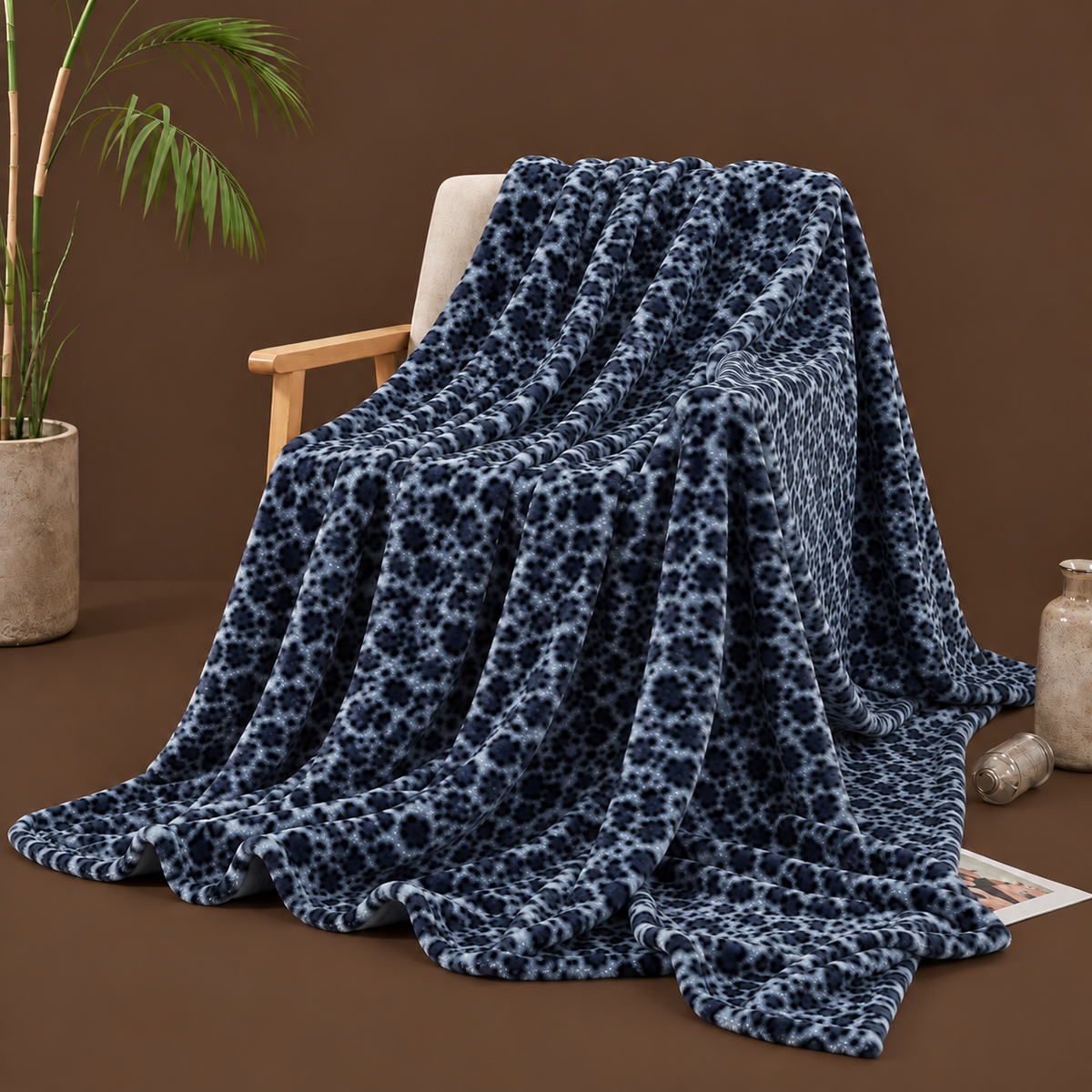 The biggest, heaviest, most cozy leopard blanket around